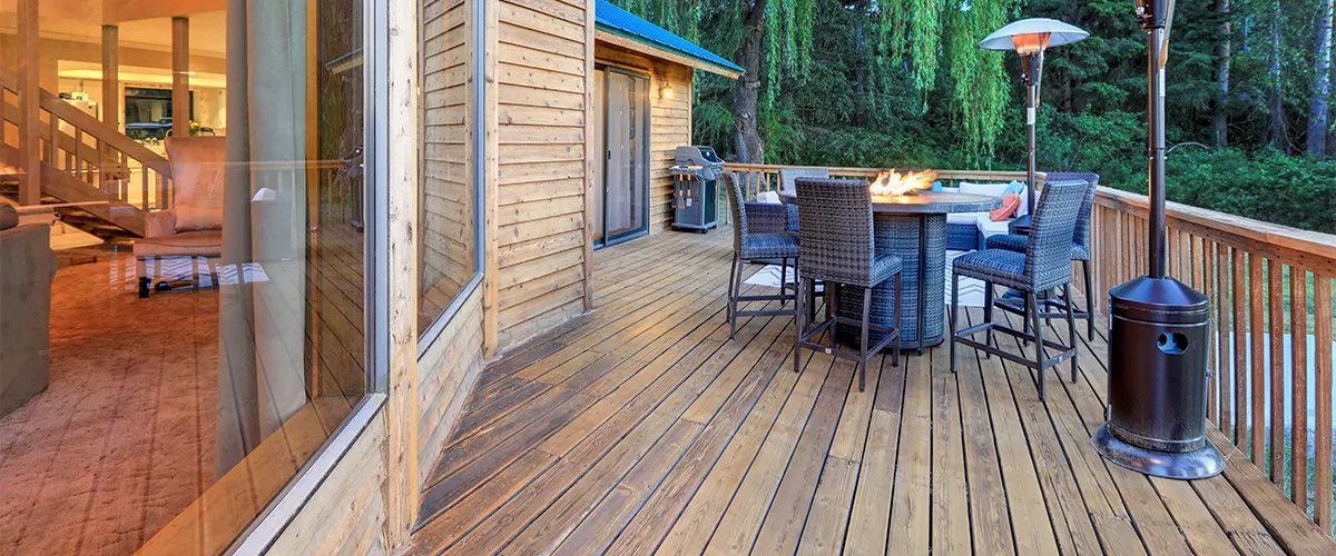 Wood Deck With Fireplace in Tennessee