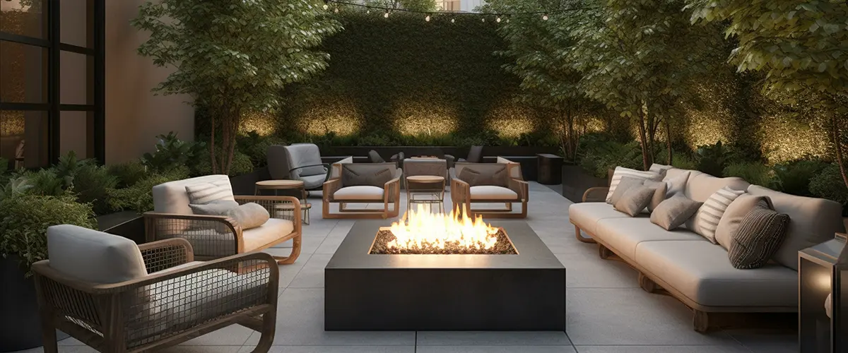Outdoor Fire Pit Lounge