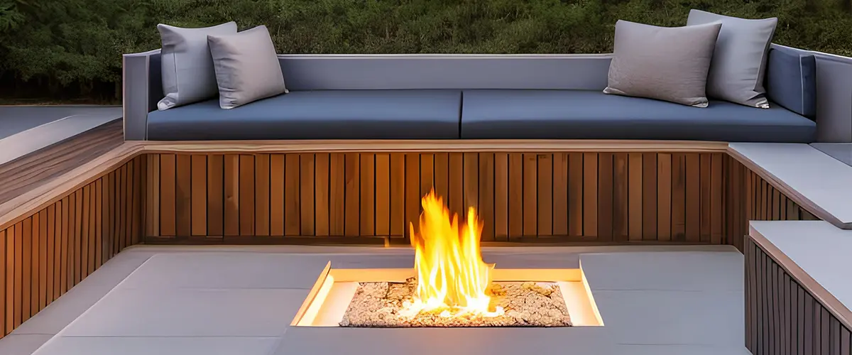 Sunken Seating Area With Fire Feature​