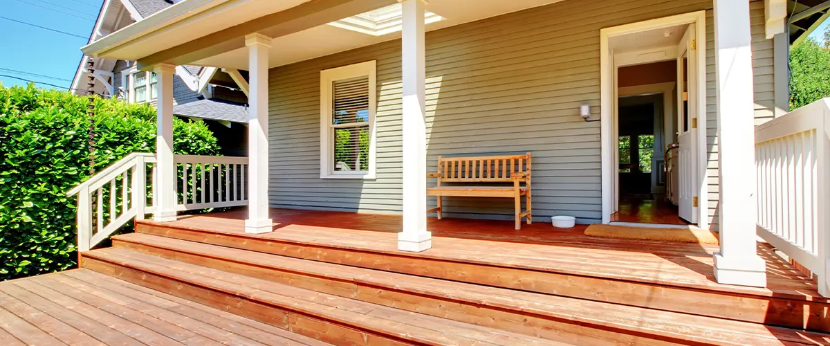 attaching decking to house