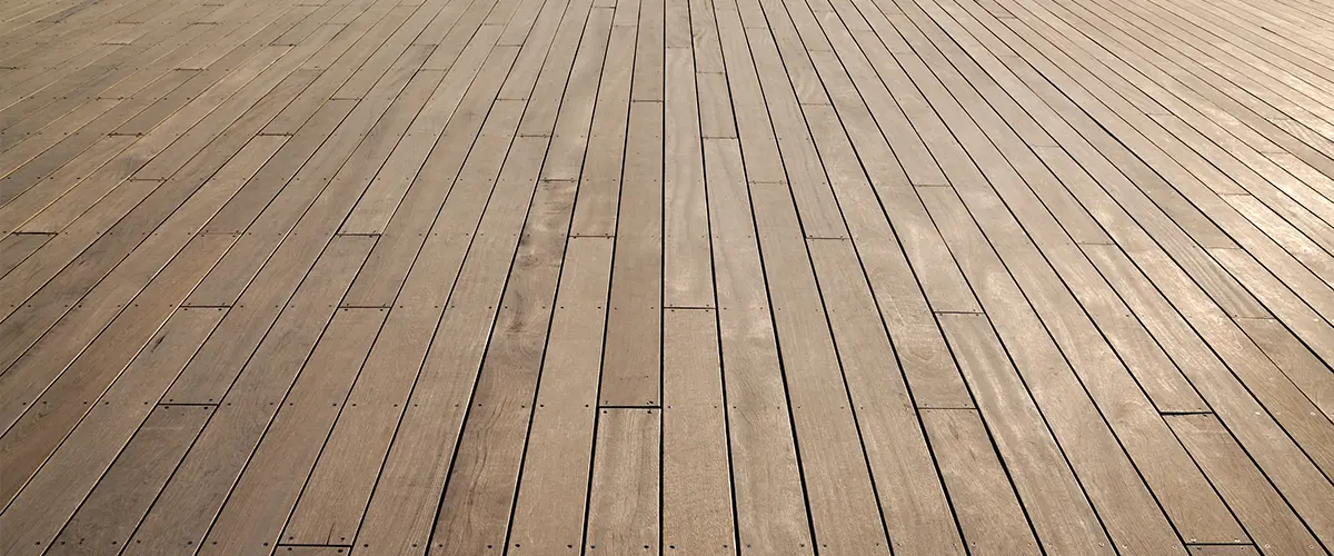 Beige PVC decking