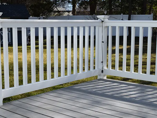 wood railing deck