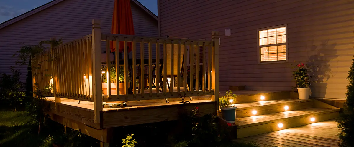 Deck stair lights