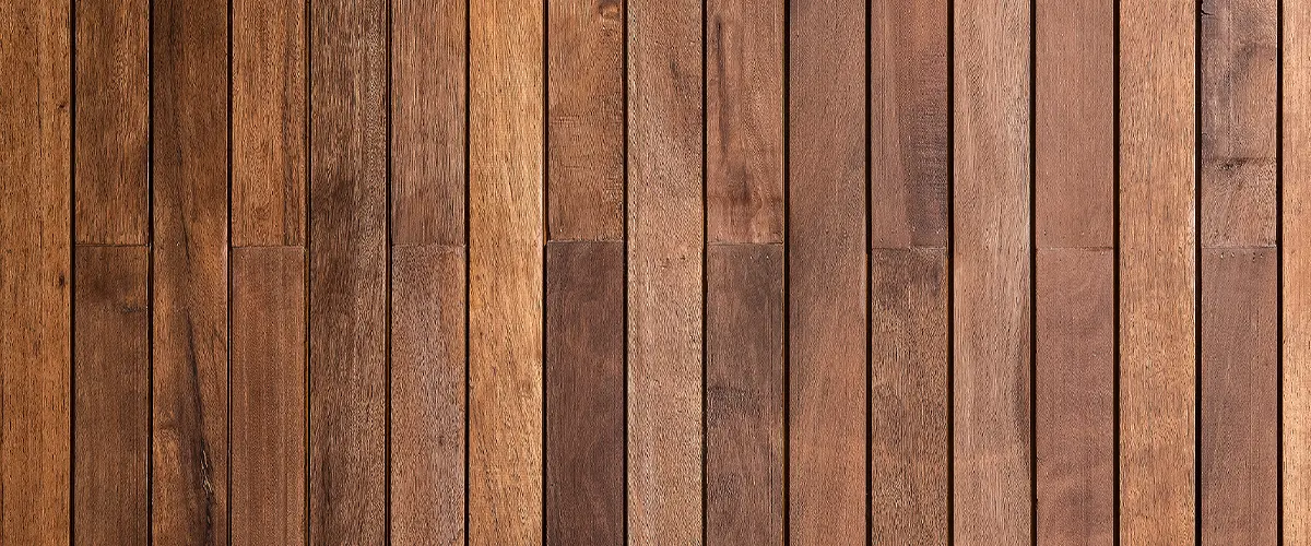 Hardwood texture for decking surface
