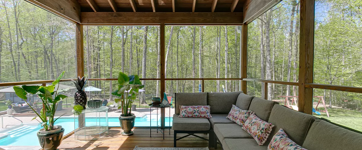 Under Deck Dry Ceiling wood garden