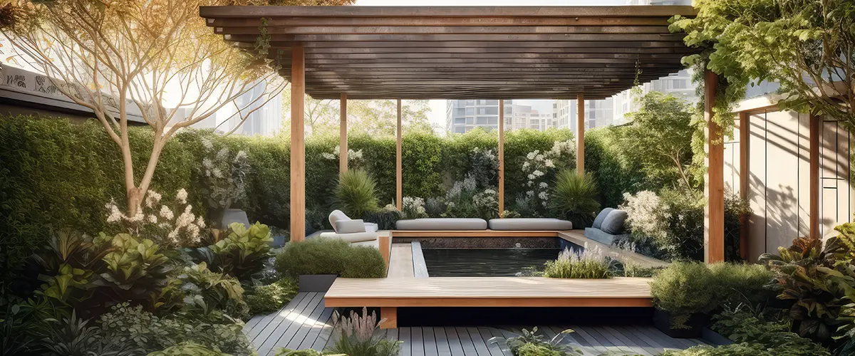 rooftop deck garden