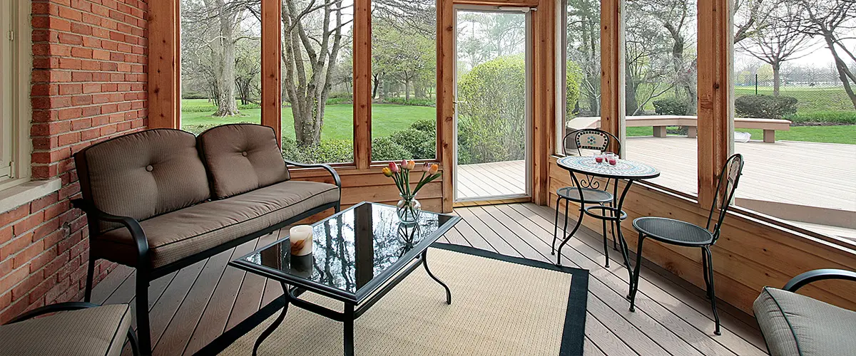 Screened In Porch With Glass Windows