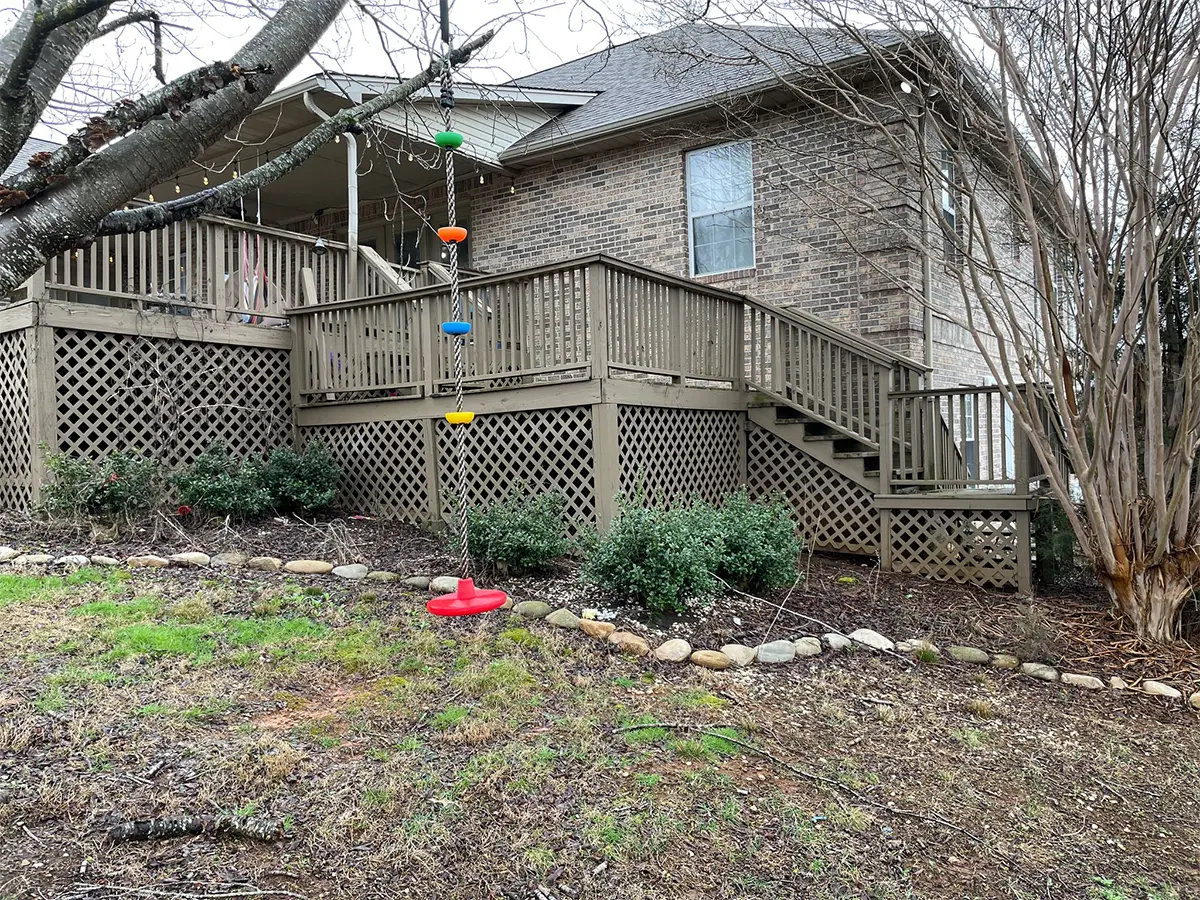 Before Deck Replacement In Maryville, TN