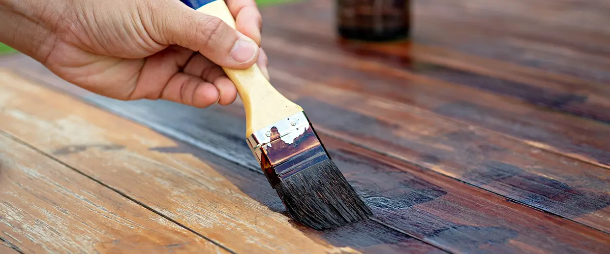 painting wood deck